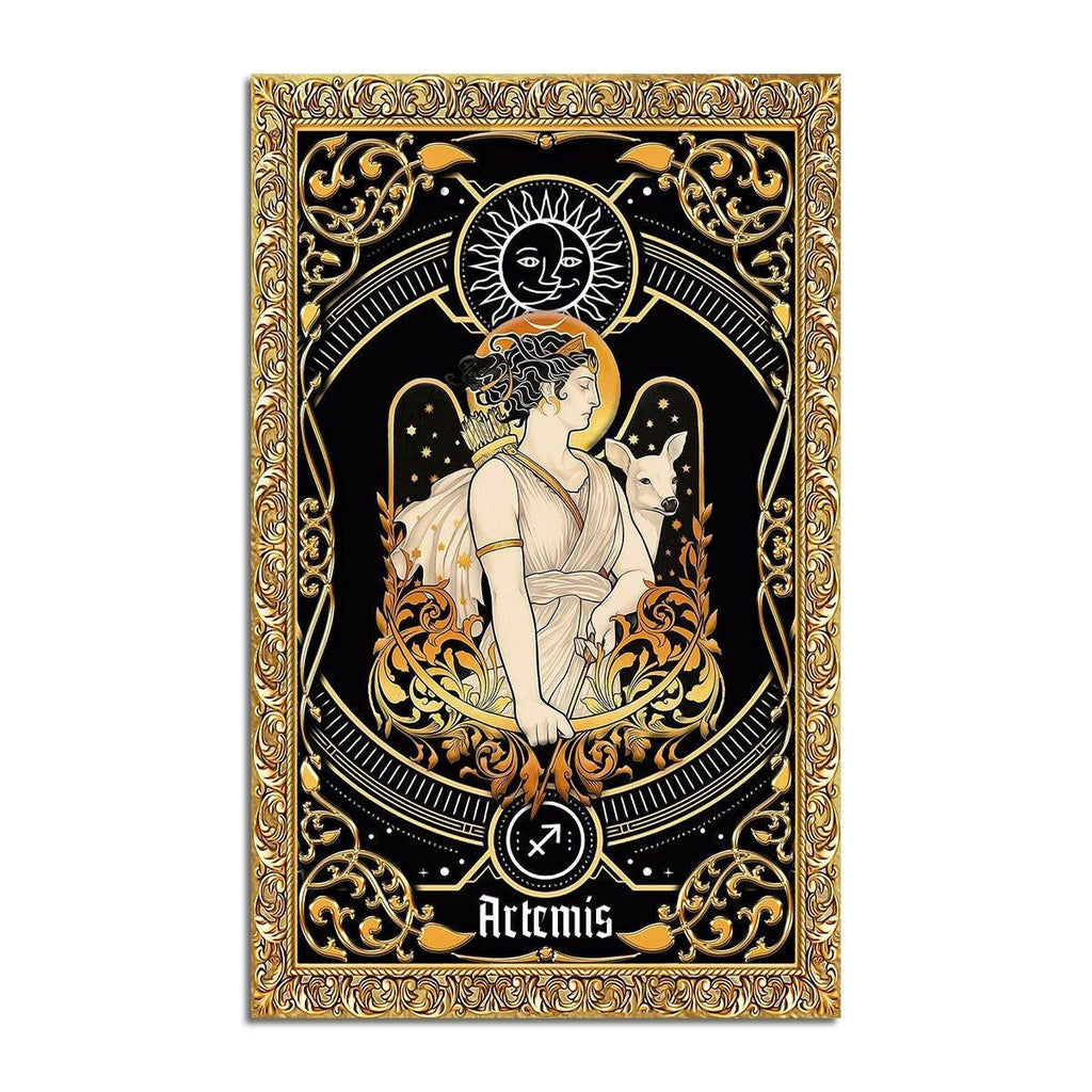 Greek Mythology Artemis Sagittarius Zodiac Rug - CustomsPig