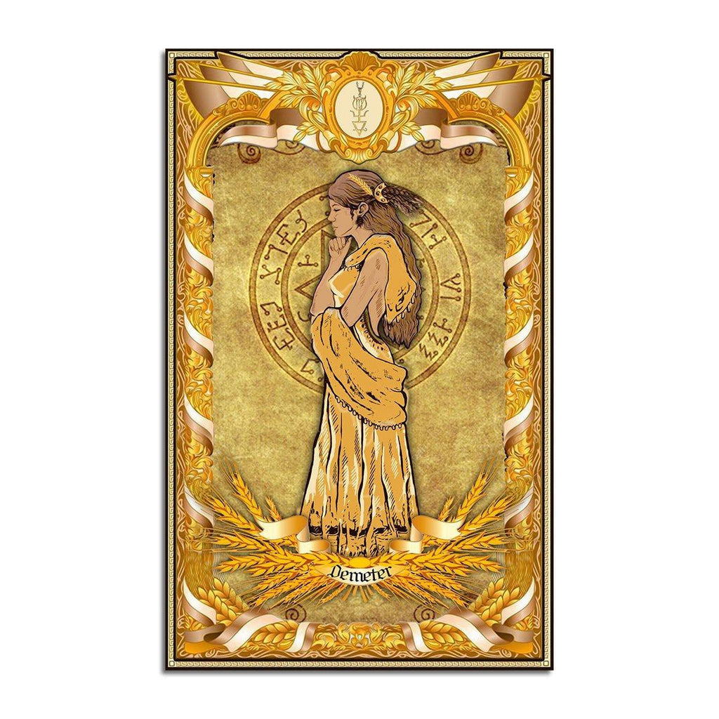 Greek Mythology Demeter Virgo Zodiac Rug - CustomsPig