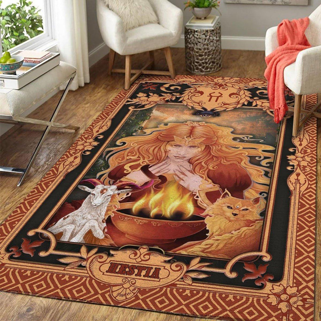 Greek Mythology Hestia Capricorn Zodiac Rug - CustomsPig