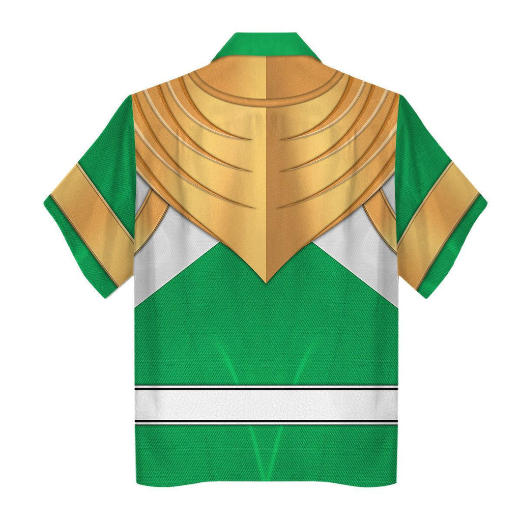 Green Ranger Dragon Shield Hawaiian Shirt Beach Shorts - CustomsPig.com