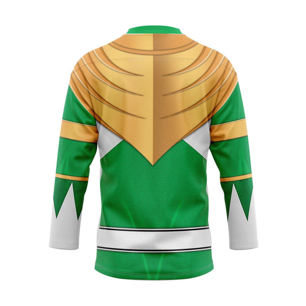 Green Ranger Dragon Shield Hockey Jersey -  CustomsPig.com