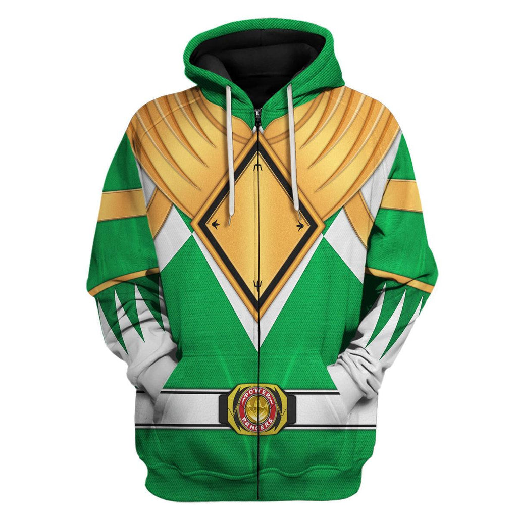 Green Ranger Dragon Shield Hoodies Sweatshirt T-shirt Hawaiian 1076 - CustomsPig.com