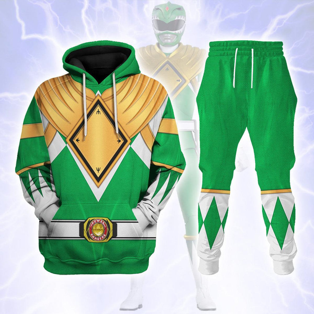 Green Ranger Dragon Shield Hoodies Sweatshirt T-shirt Hawaiian Tracksuit -  CustomsPig.com