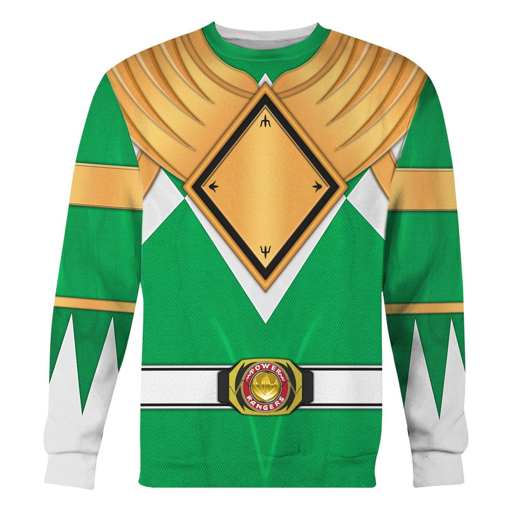 Green Ranger Dragon Shield Hoodies Sweatshirt T-shirt Hawaiian Tracksuit -  CustomsPig.com