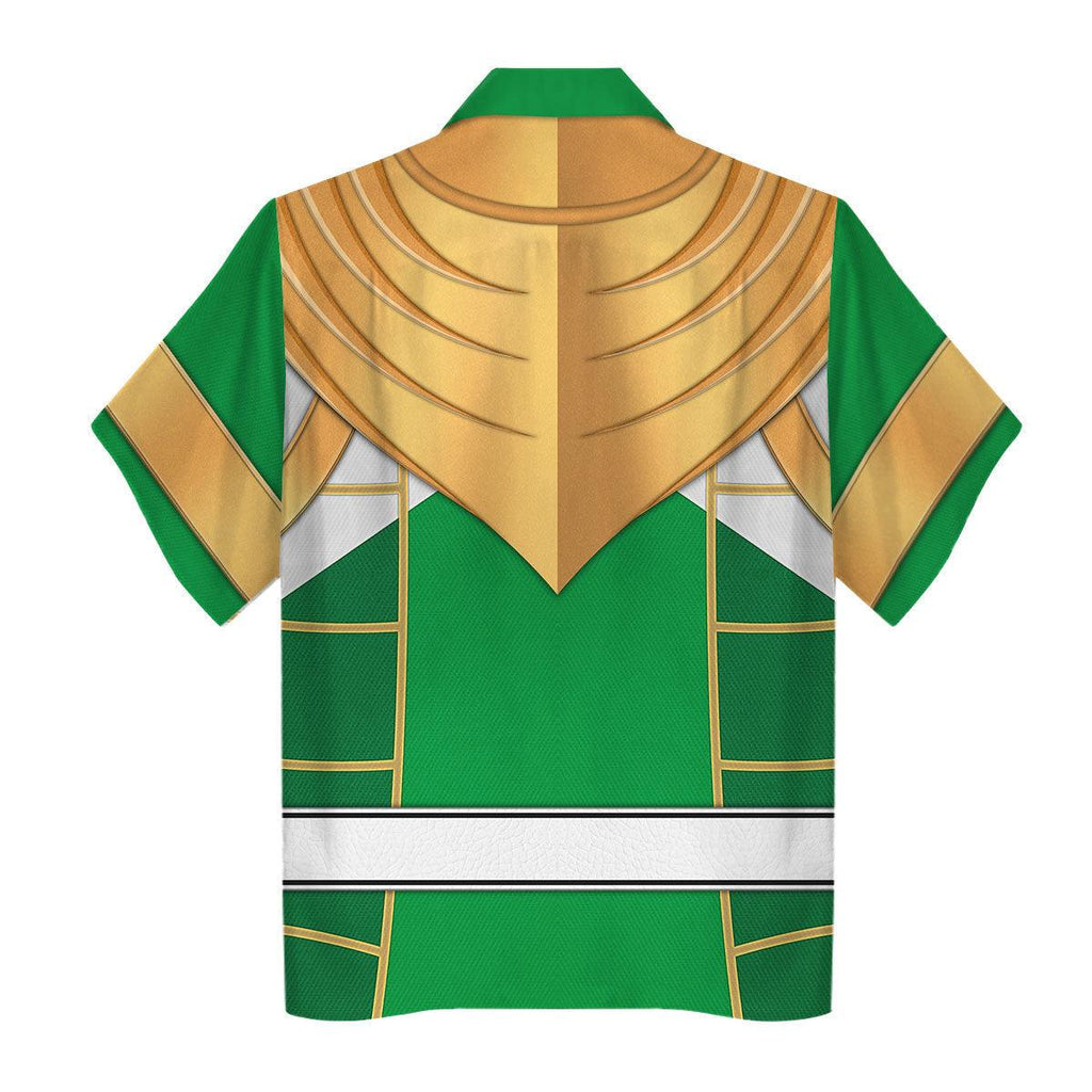 Green Ranger Dragon Shield Mighty Morphin Cosplay Hoodies Sweatshirt T-shirt Hawaiian - CustomsPig.com