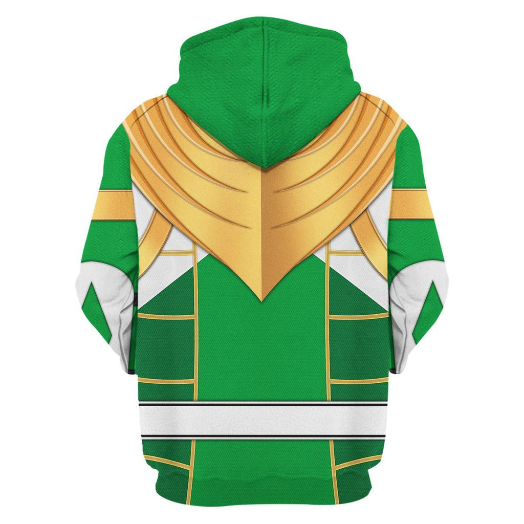 Green Ranger Dragon Shield Mighty Morphin Cosplay Hoodies Sweatshirt T-shirt Hawaiian - CustomsPig.com