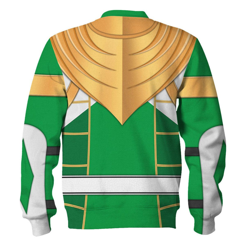 Green Ranger Dragon Shield Mighty Morphin Cosplay Hoodies Sweatshirt T-shirt Hawaiian - CustomsPig.com