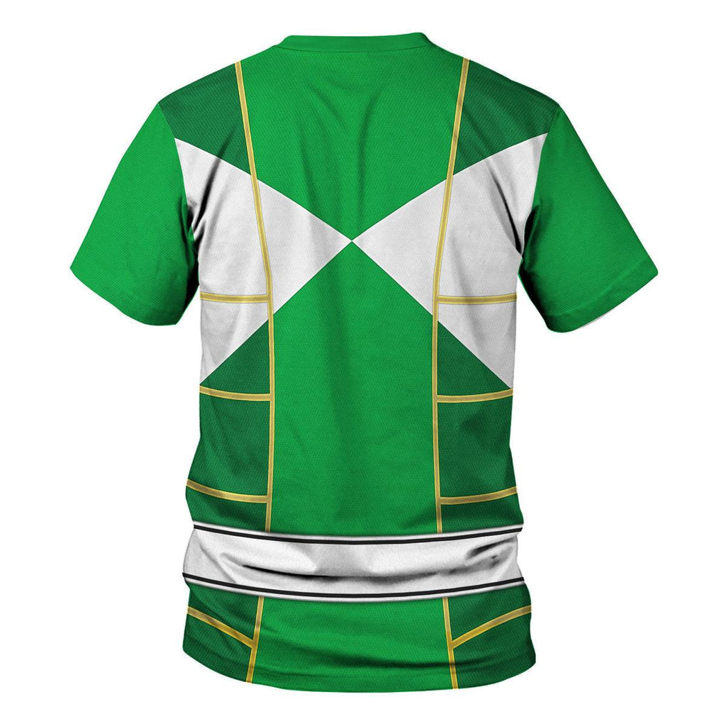 Green Ranger Mighty Morphin Cosplay Hoodies Sweatshirt T-shirt Hawaiian - CustomsPig.com