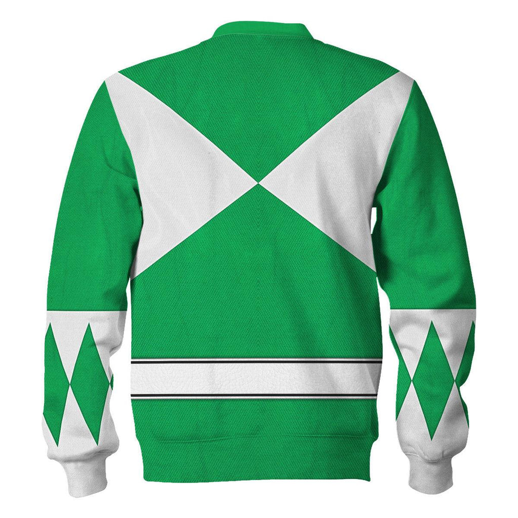 Green Ranger Mighty Morphin Hoodies Sweatshirt T-shirt Hawaiian Tracksuit - CustomsPig.com