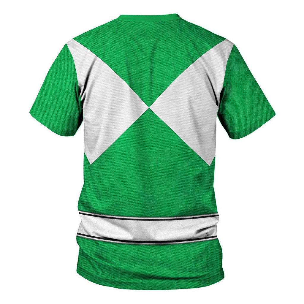 Green Ranger Mighty Morphin Hoodies Sweatshirt T-shirt Hawaiian Tracksuit - CustomsPig.com