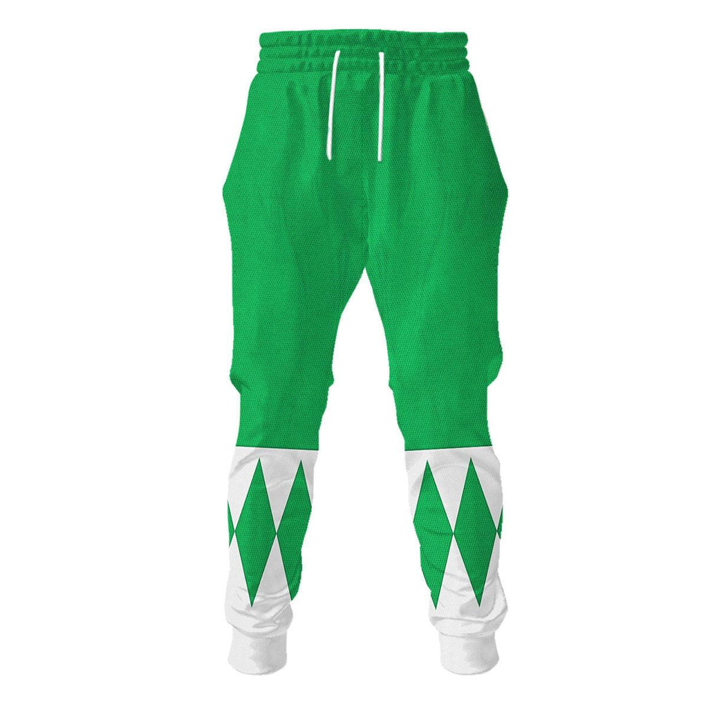 Green Ranger Mighty Morphin Hoodies Sweatshirt T-shirt Hawaiian Tracksuit - CustomsPig.com