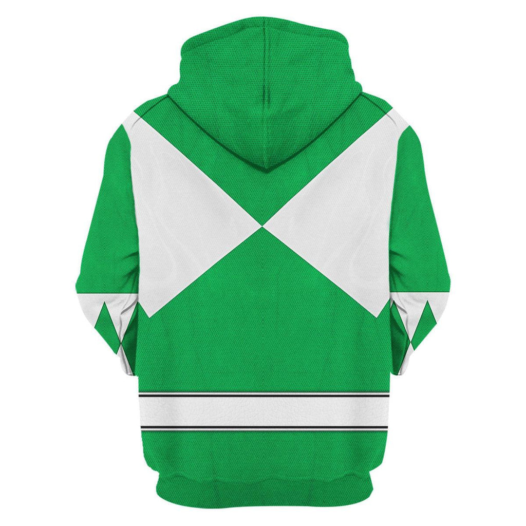 Green Ranger Mighty Morphin Hoodies Sweatshirt T-shirt Hawaiian Tracksuit - CustomsPig.com