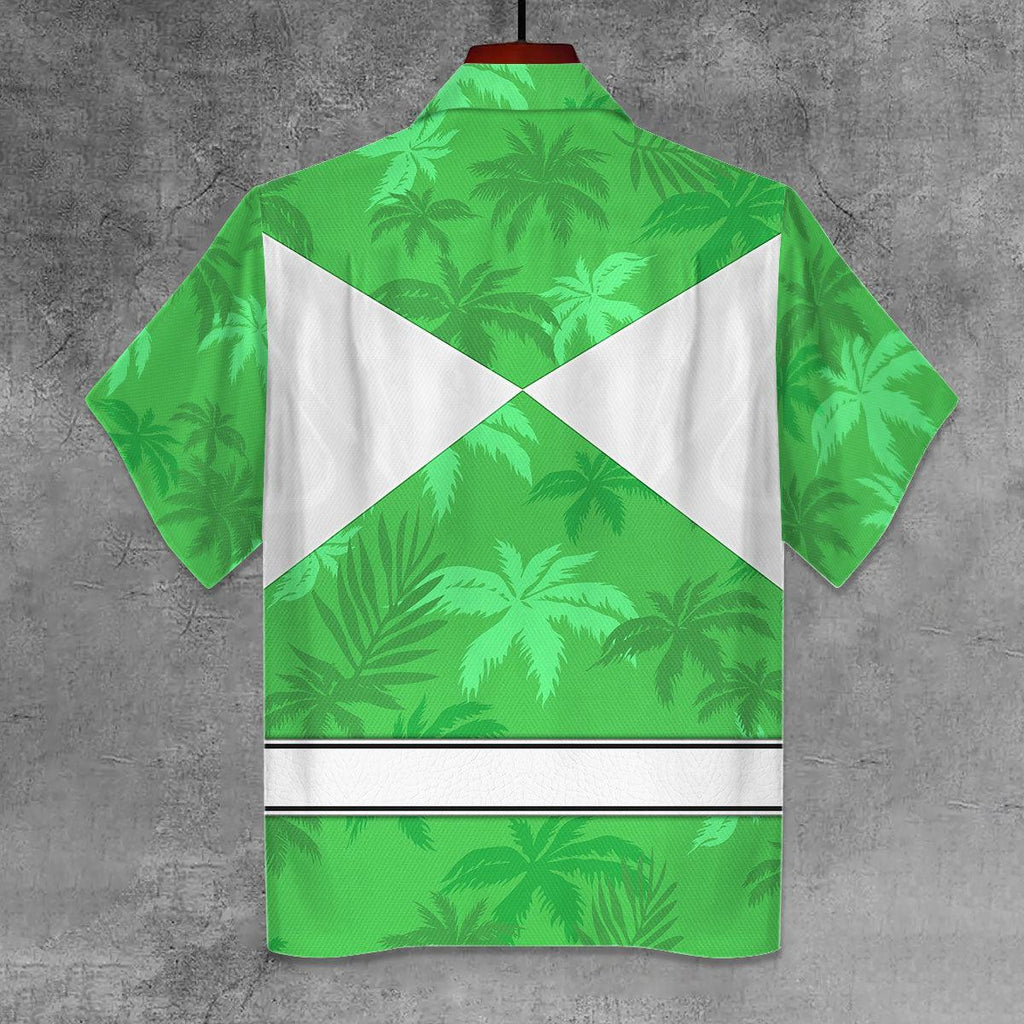 Green Ranger x Tommy Vercetti Hawaiian Shirt Beach Shorts - CustomsPig.com