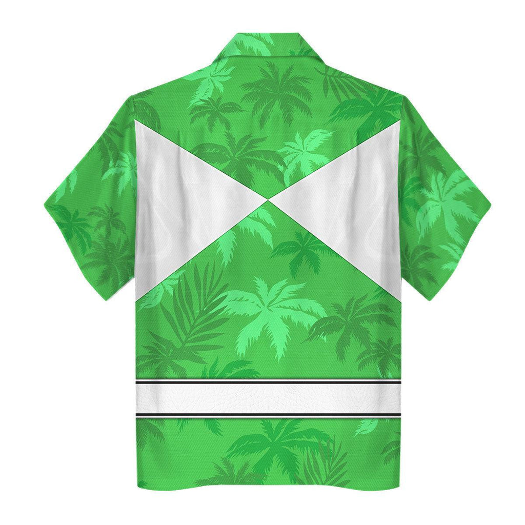 Green Ranger x Tommy Vercetti Hawaiian Shirt Beach Shorts - CustomsPig.com