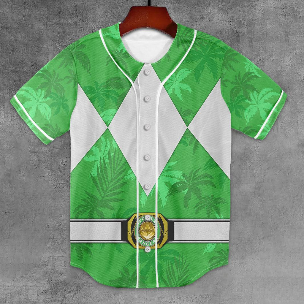 Green Ranger x Tommy Vercetti MLB Jersey Shirt Beach Shorts - CustomsPig.com