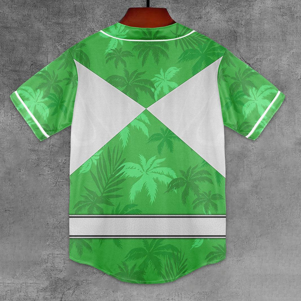 Green Ranger x Tommy Vercetti MLB Jersey Shirt Beach Shorts - CustomsPig.com