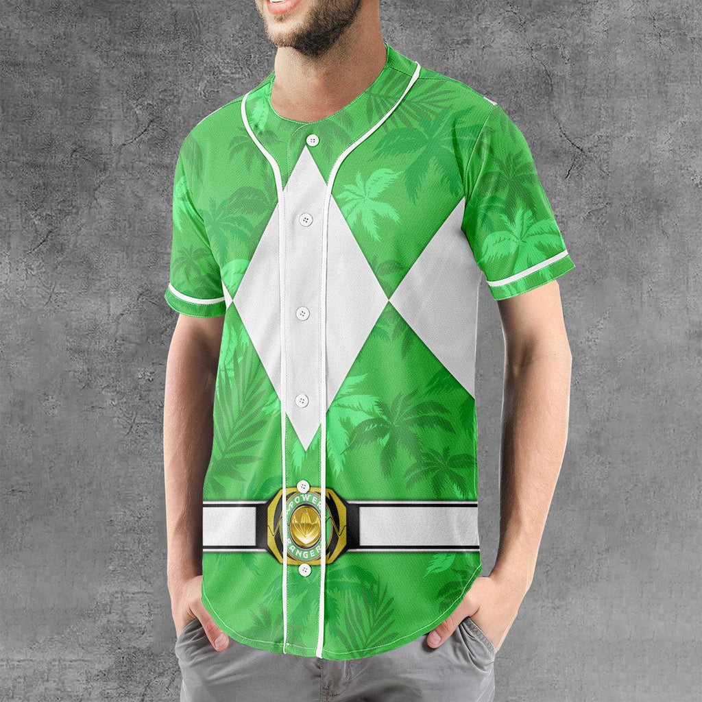 Green Ranger x Tommy Vercetti MLB Jersey Shirt Beach Shorts - CustomsPig.com