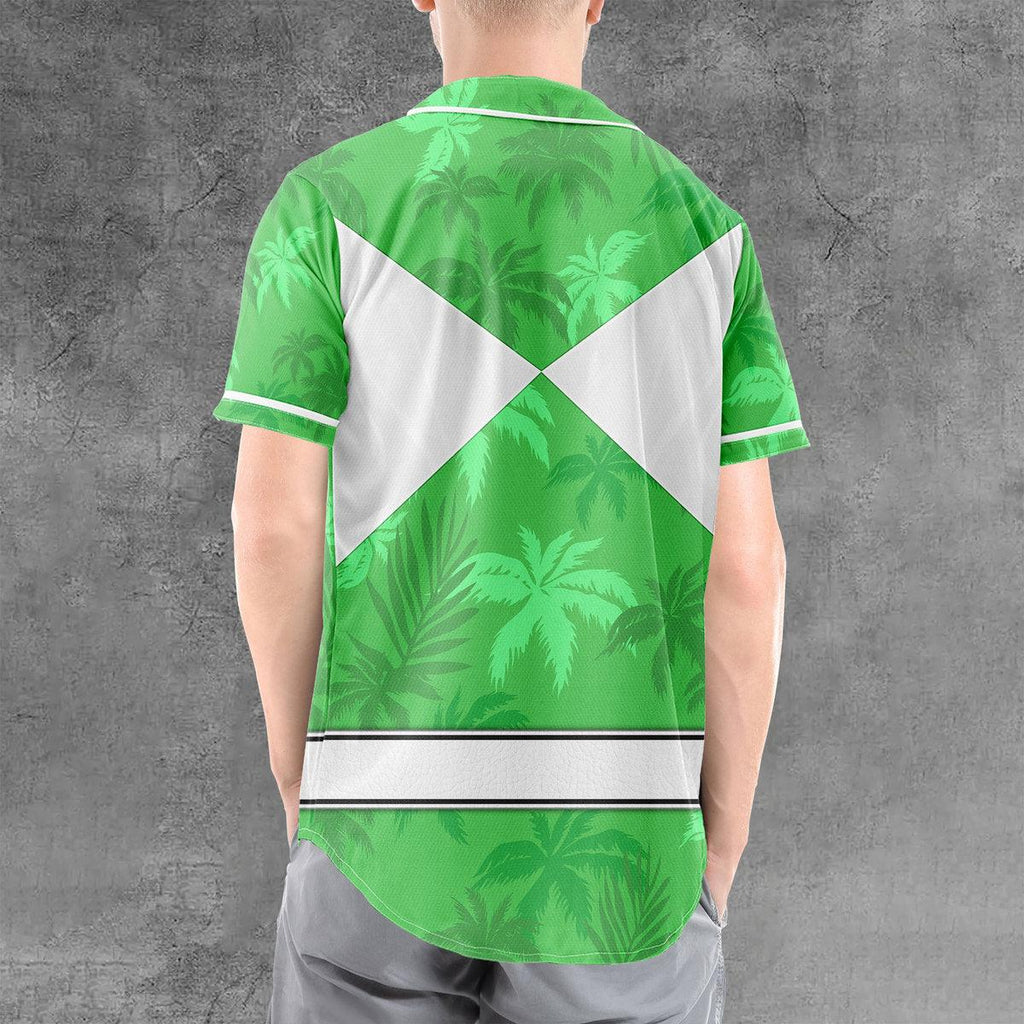 Green Ranger x Tommy Vercetti MLB Jersey Shirt Beach Shorts - CustomsPig.com