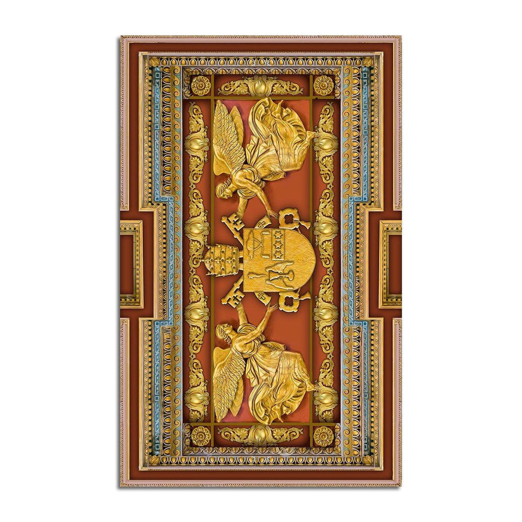 Gregory XVI Coat Of Arms Rug - CustomsPig