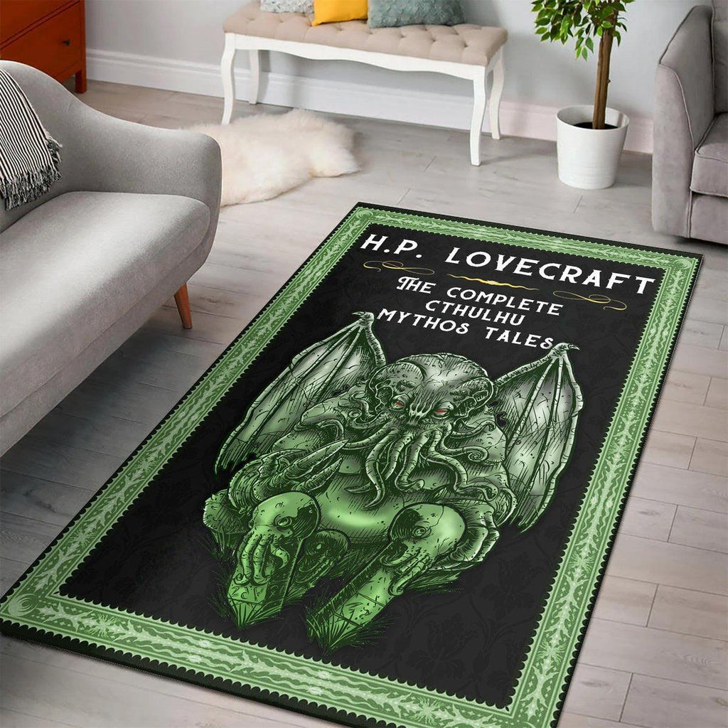 H.P.Lovecraft The Complete Cthulhu Mythos Tales Rug - CustomsPig