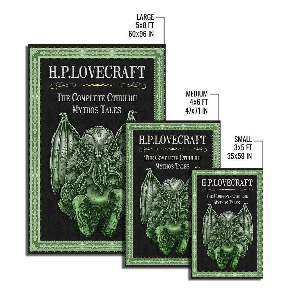 H.P.Lovecraft The Complete Cthulhu Mythos Tales Rug - CustomsPig