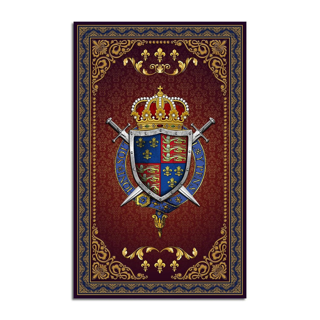 Henry V Coat Of Arms Rug - CustomsPig