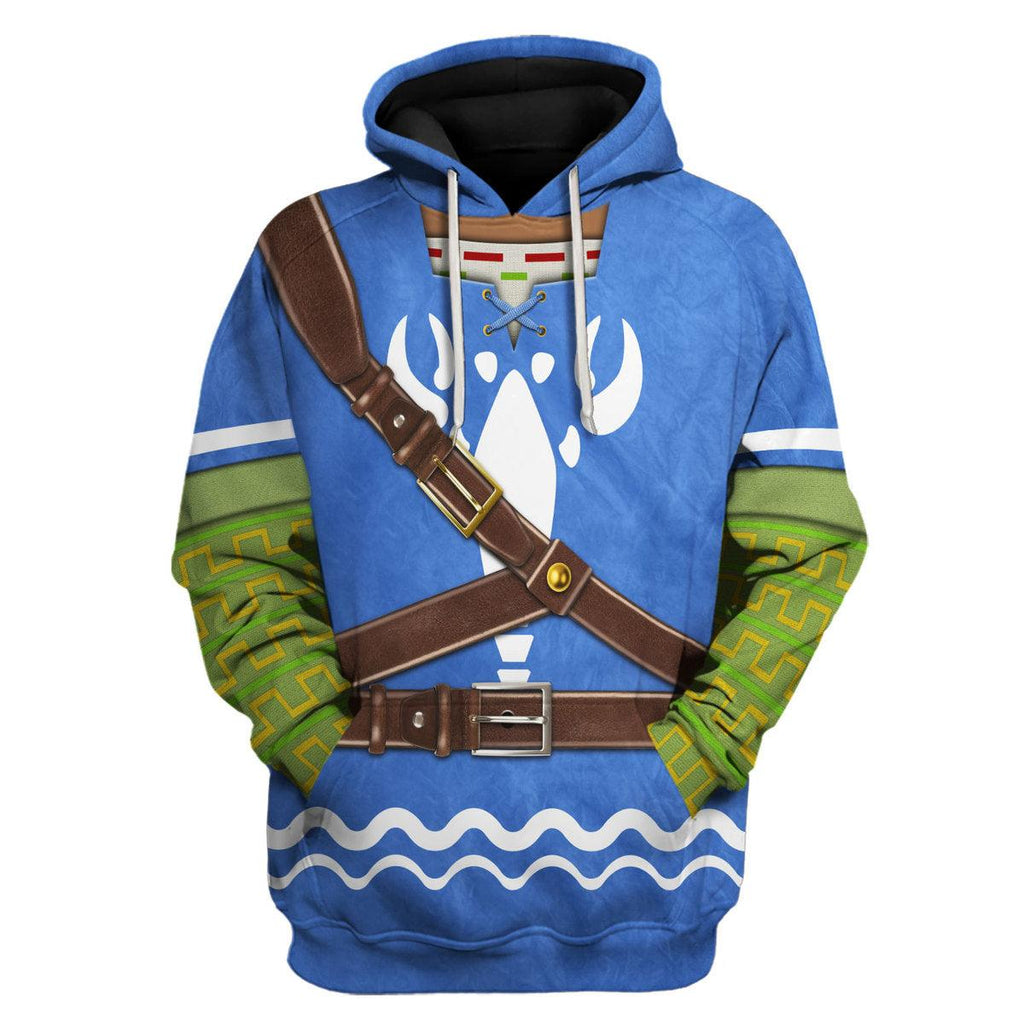 Hero's Clothes - Wind Waker Attire Shield Unisex Hoodie Sweatshirt T-shirt Sweatpants Cosplay - CustomsPig.com