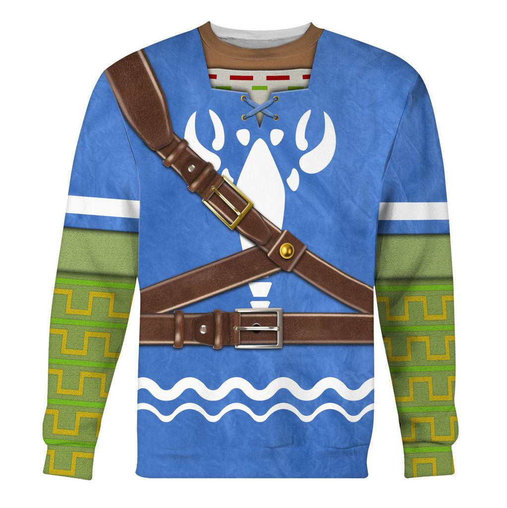 Hero's Clothes - Wind Waker Attire Shield Unisex Hoodie Sweatshirt T-shirt Sweatpants Cosplay - CustomsPig.com