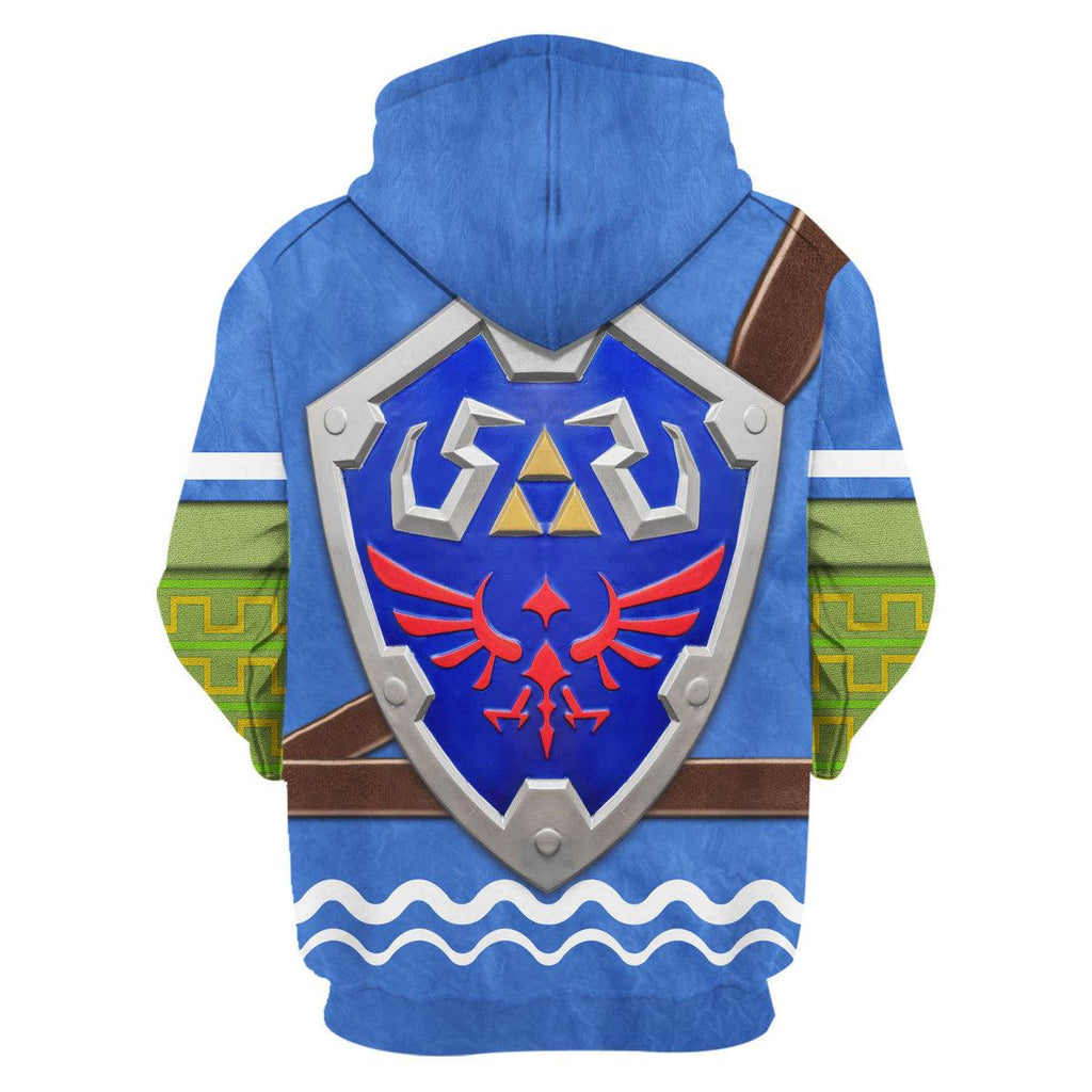 Hero's Clothes - Wind Waker Attire Shield Unisex Hoodie Sweatshirt T-shirt Sweatpants Cosplay - CustomsPig.com