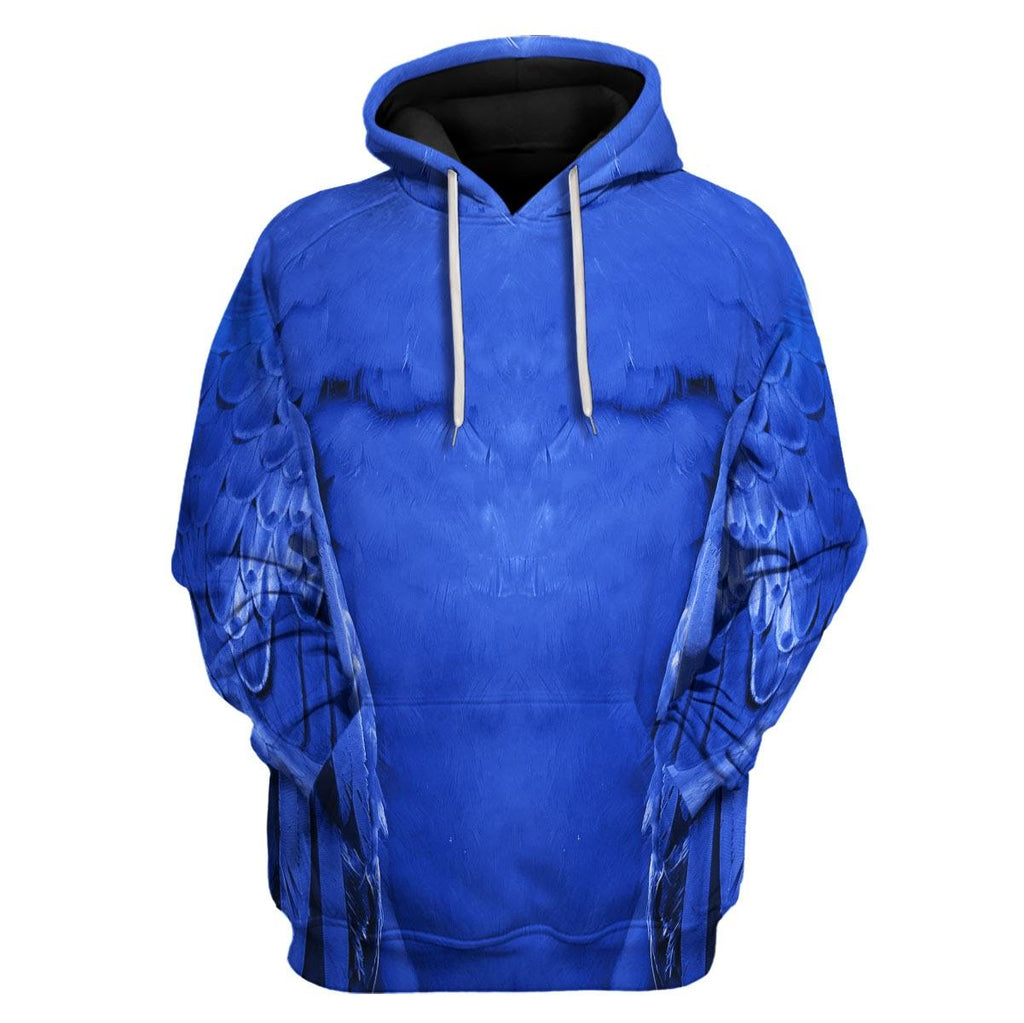 Hyacinth Macaw Animal Cosplay T-shirt Hoodie Sweatpants Apparel - CustomsPig