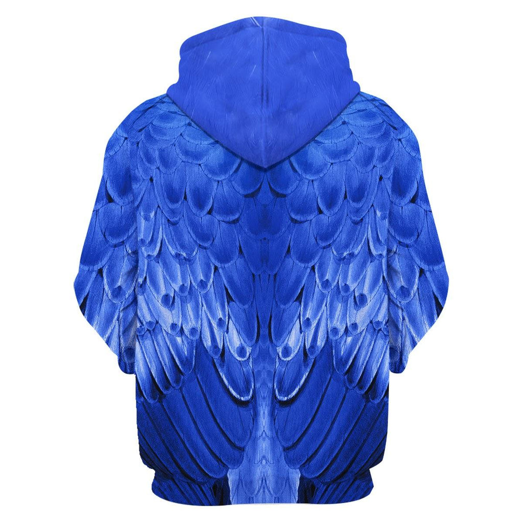 Hyacinth Macaw Animal Cosplay T-shirt Hoodie Sweatpants Apparel - CustomsPig