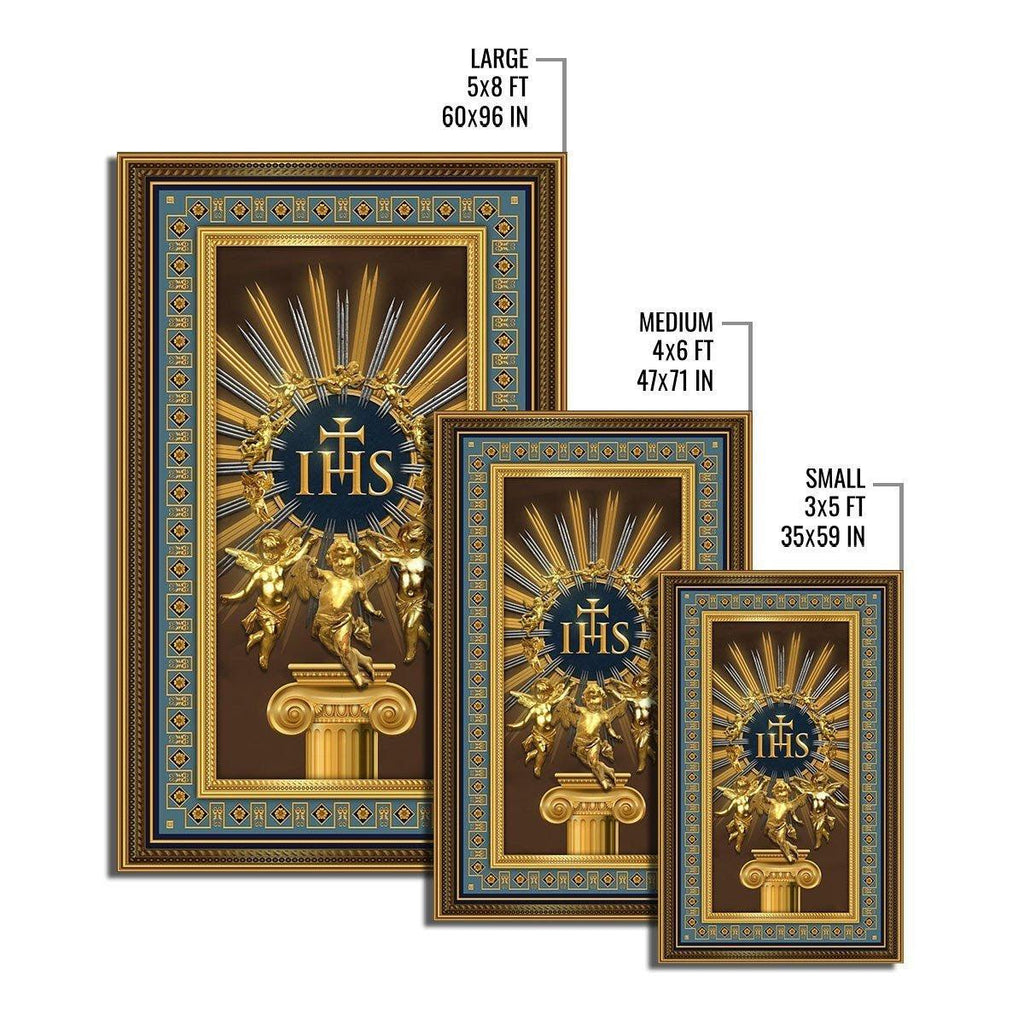 IHS Jesus Christ Christogram Rug - CustomsPig