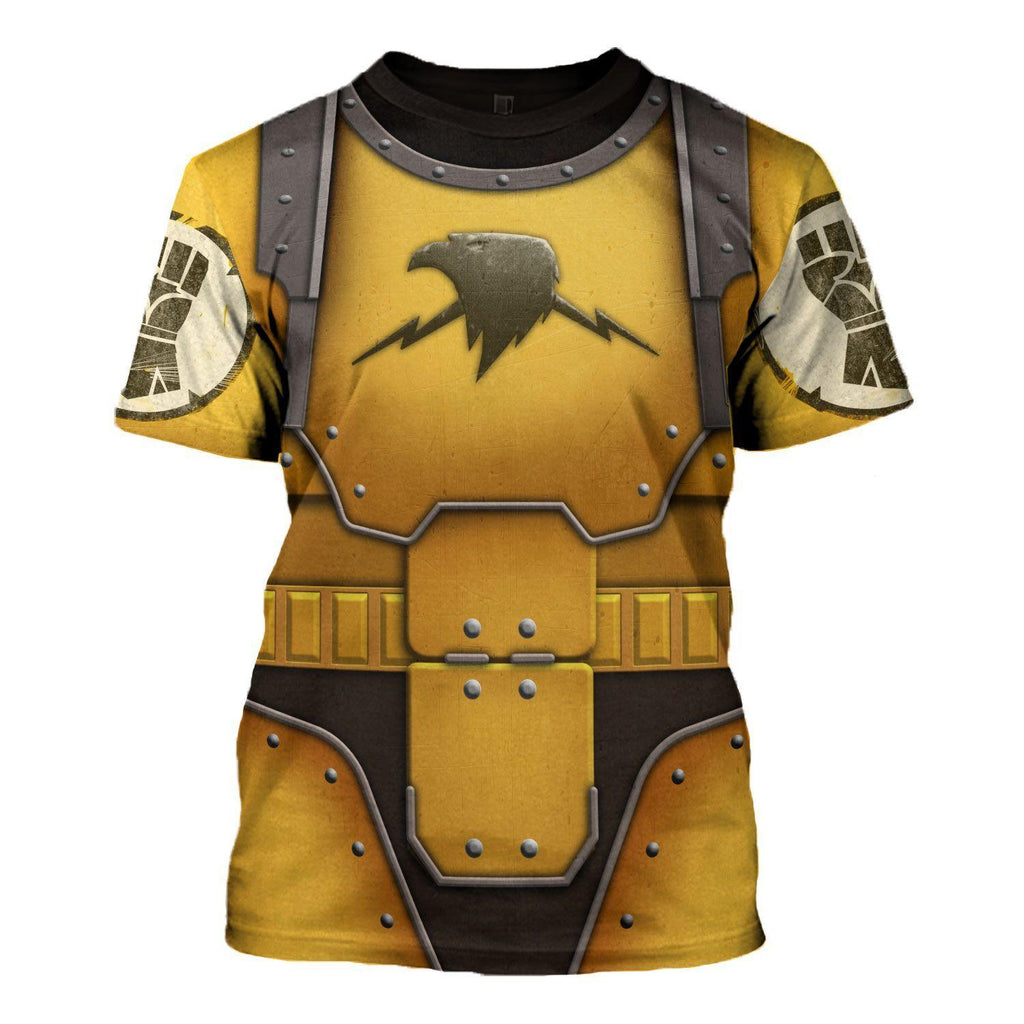 Imperial Fists in Mark III Power Armor T-shirt Hoodie Sweatpants Cosplay - CustomsPig