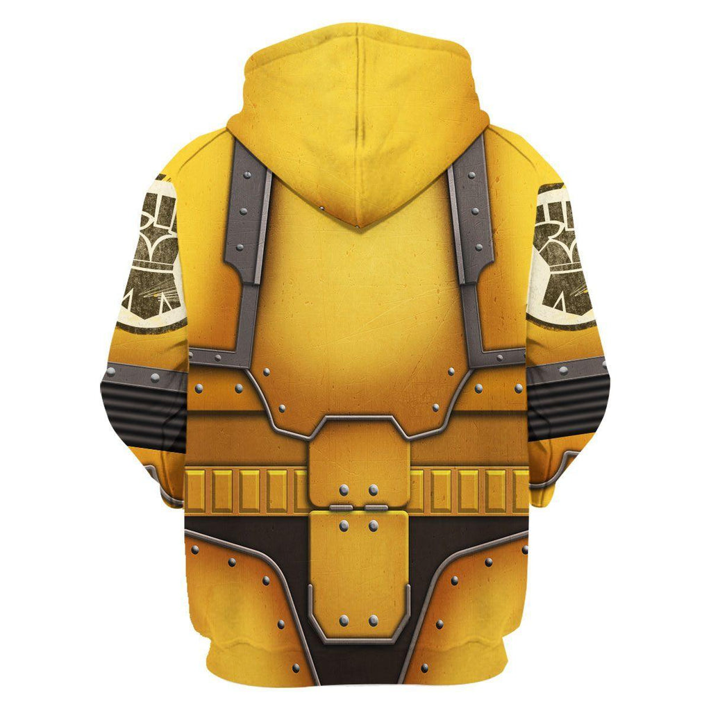 Imperial Fists in Mark III Power Armor T-shirt Hoodie Sweatpants Cosplay - CustomsPig