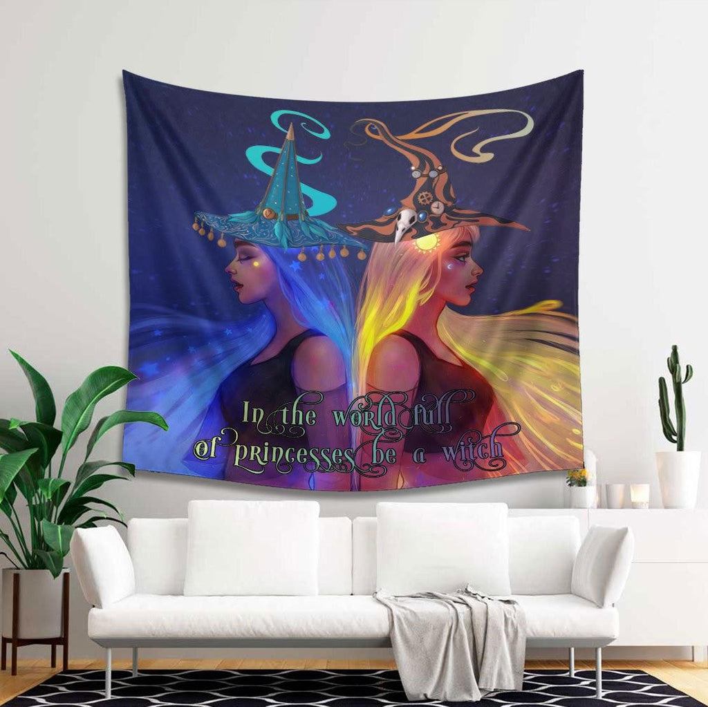 In The World Full Of Princesses Be A Witch Tapestry - CustomsPig