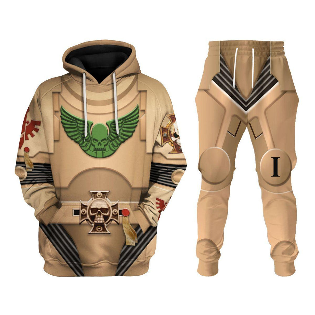 Indomitus Pattern Terminator Armor Dark Angels T-shirt Hoodie Sweatpants Cosplay - CustomsPig