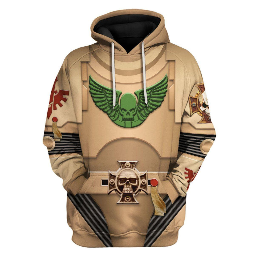 Indomitus Pattern Terminator Armor Dark Angels T-shirt Hoodie Sweatpants Cosplay - CustomsPig