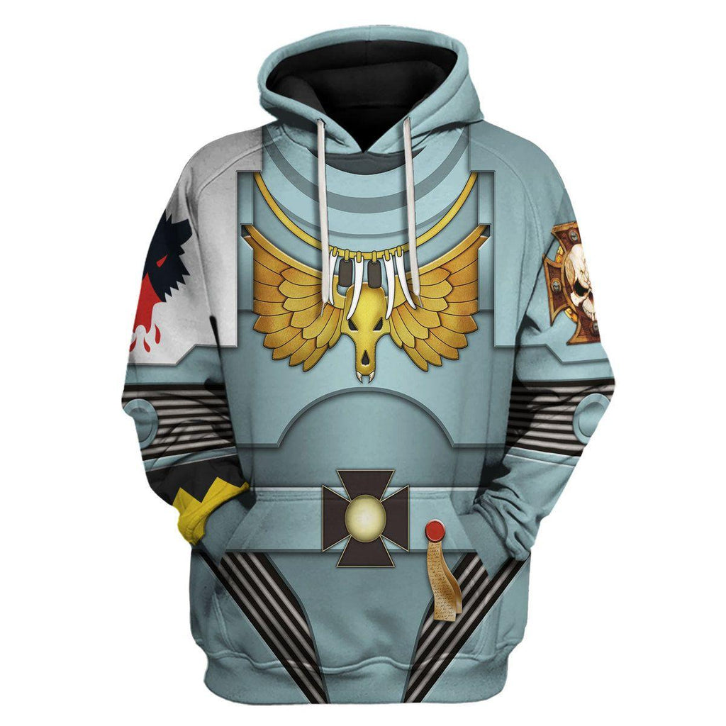 Indomitus Pattern Terminator Armor Space Wolves T-shirt Hoodie Sweatpants Cosplay - CustomsPig