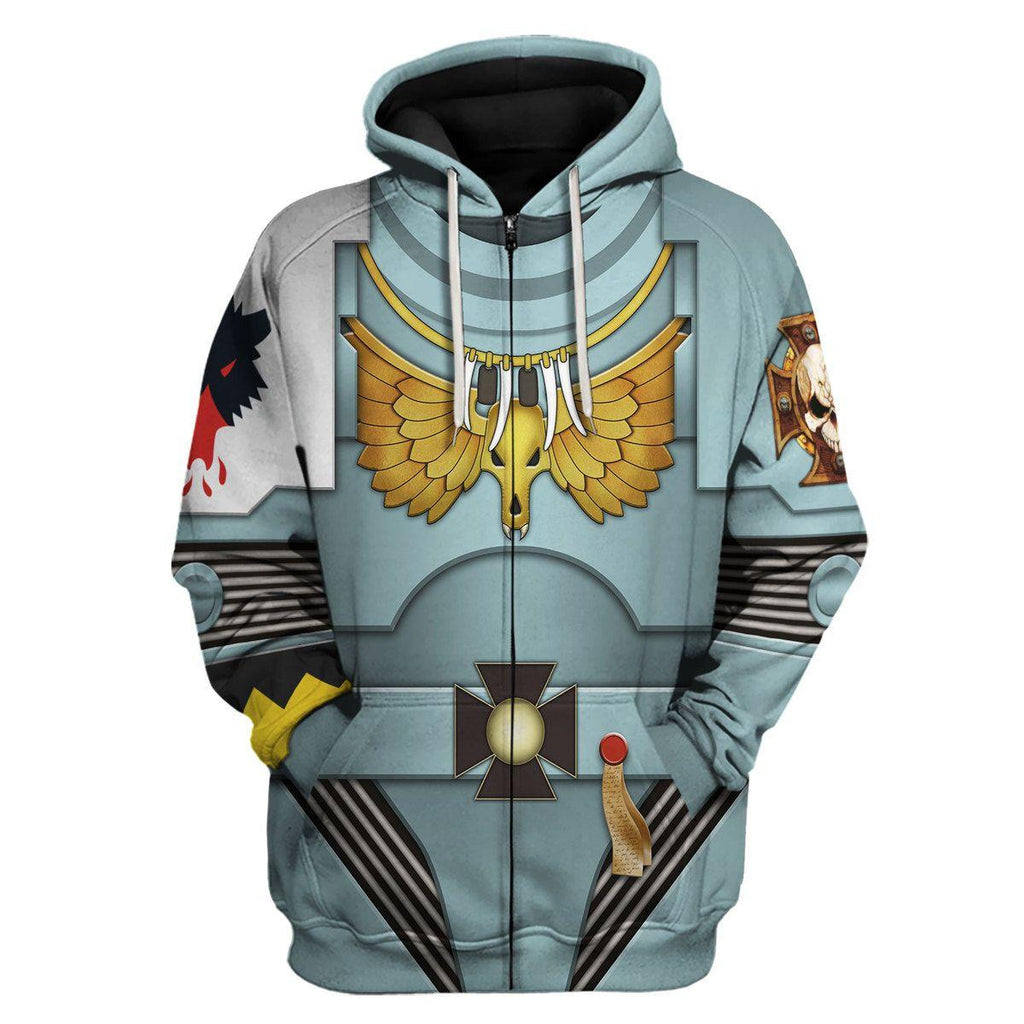 Indomitus Pattern Terminator Armor Space Wolves T-shirt Hoodie Sweatpants Cosplay - CustomsPig