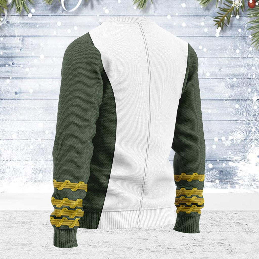 James T. Kirk Themed Costume Christmas Wool Sweater - CustomsPig.com