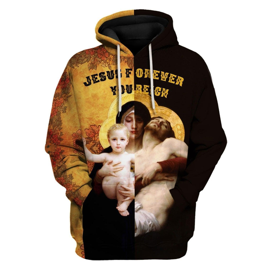 Jesus Forever You Reign Hoodie - CustomsPig