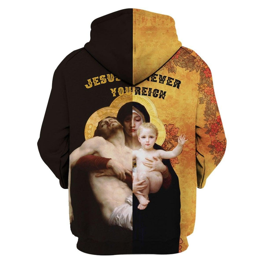 Jesus Forever You Reign Hoodie - CustomsPig