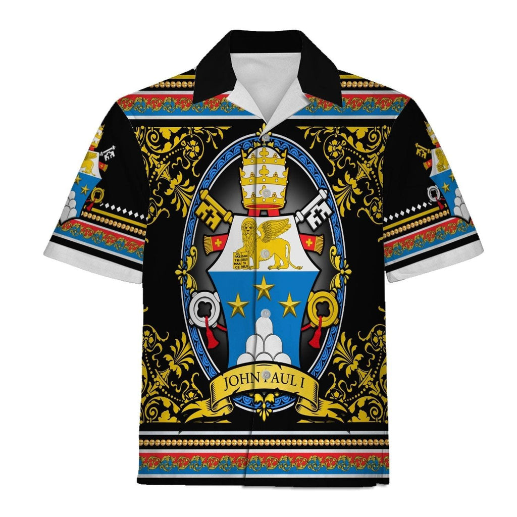 John Paul I Coat Of Arms Hawaiian Shirt -  CustomsPig.com