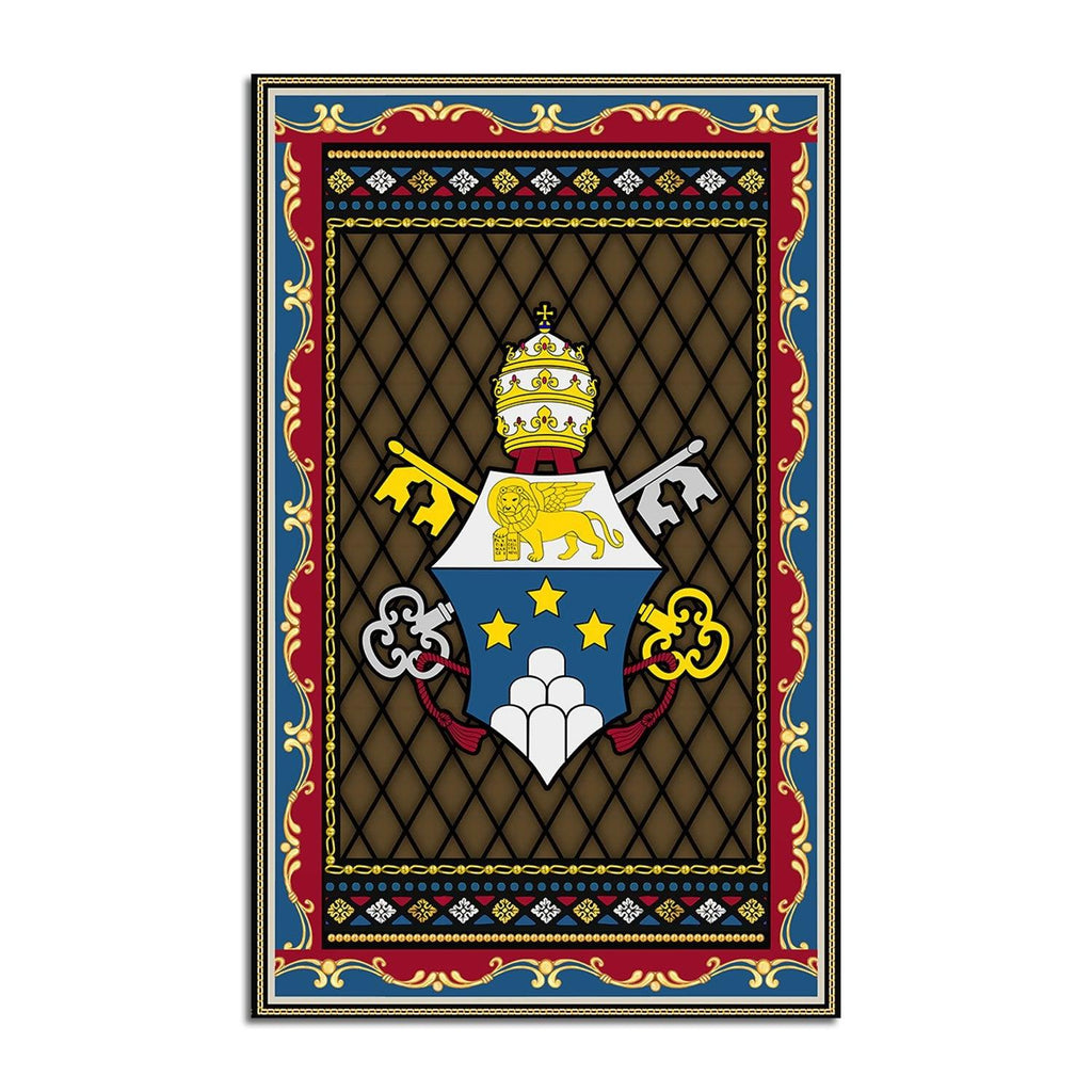 John Paul I Coat Of Arms Rug - CustomsPig