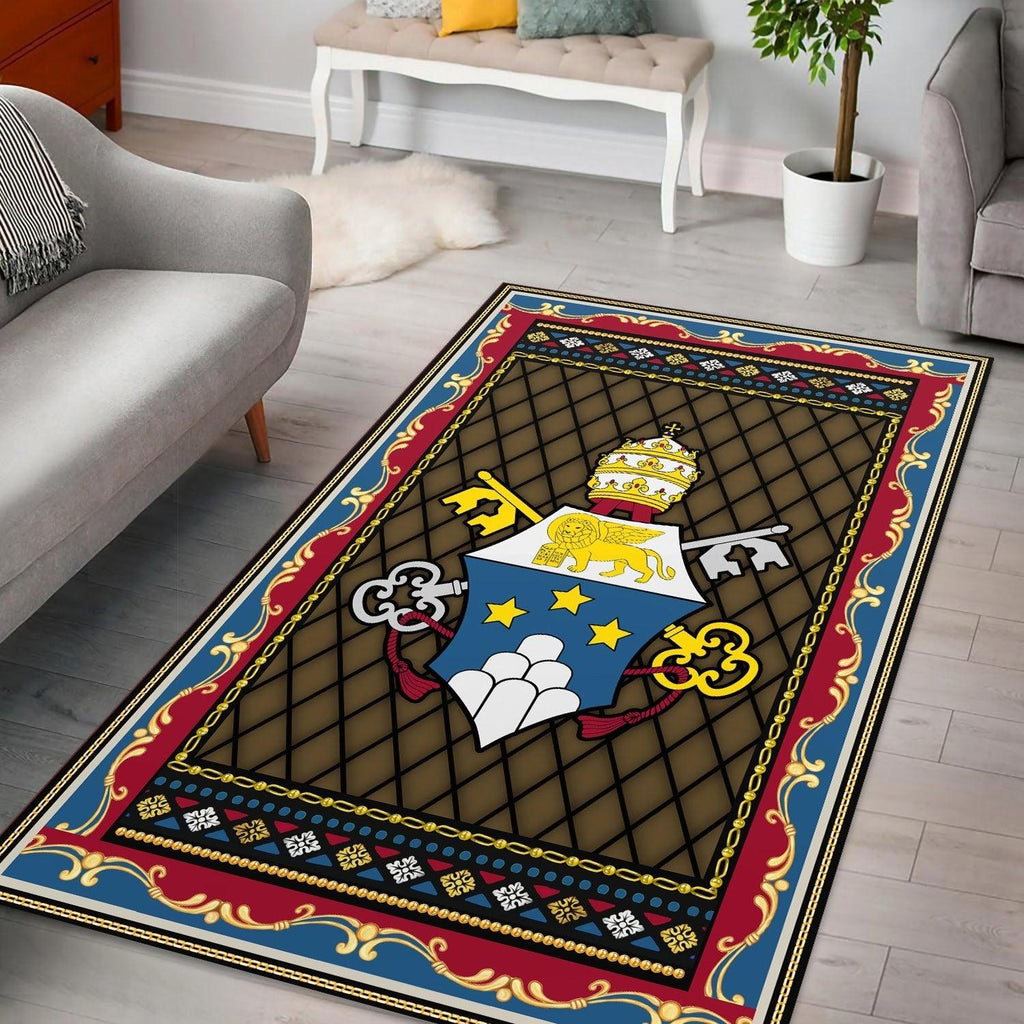 John Paul I Coat Of Arms Rug - CustomsPig