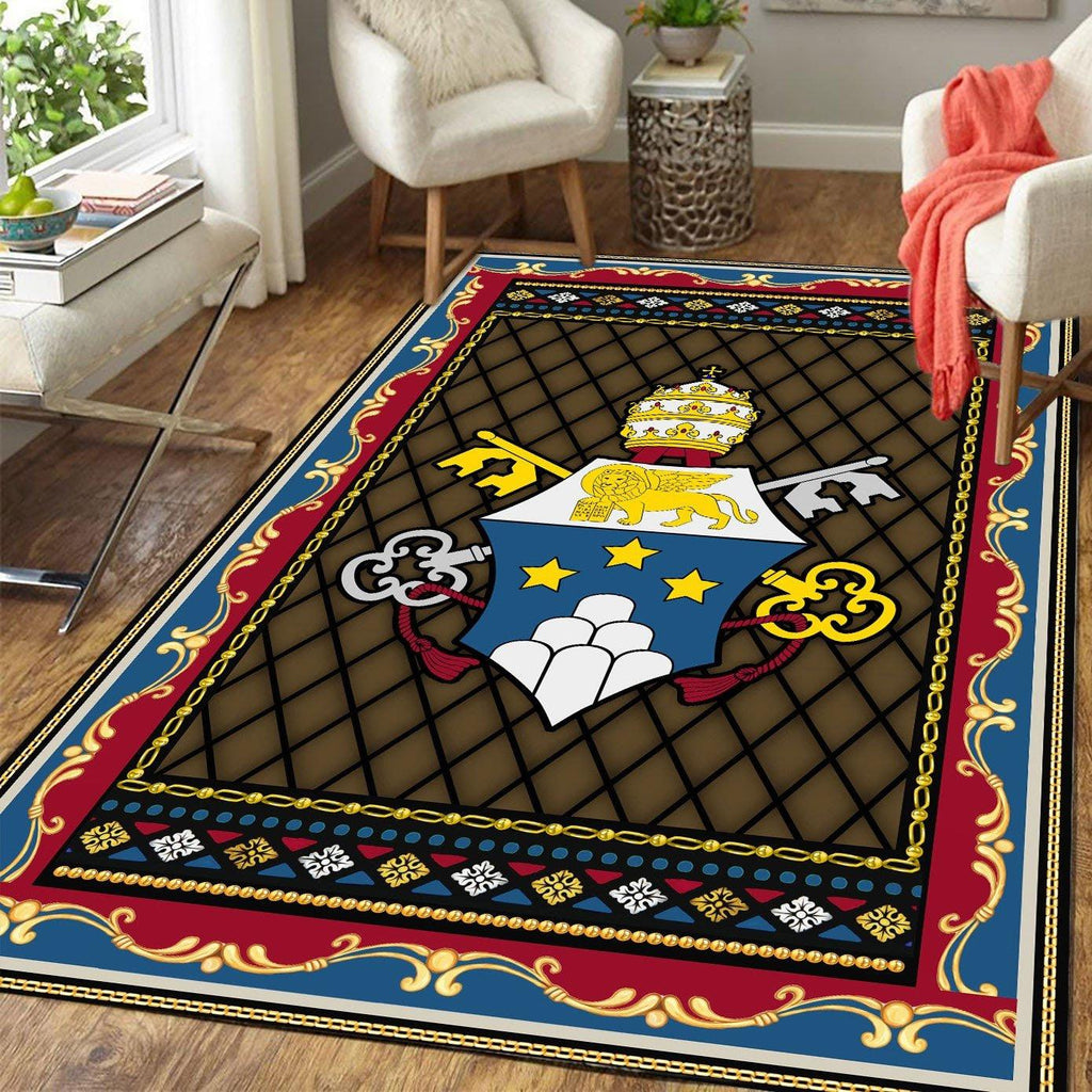 John Paul I Coat Of Arms Rug - CustomsPig