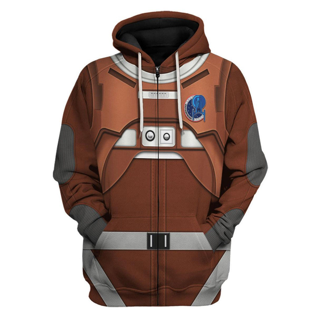 Jonathan Archer Costume Hoodie Sweatshirt T-shirt Sweatpants Apparel - CustomsPig.com