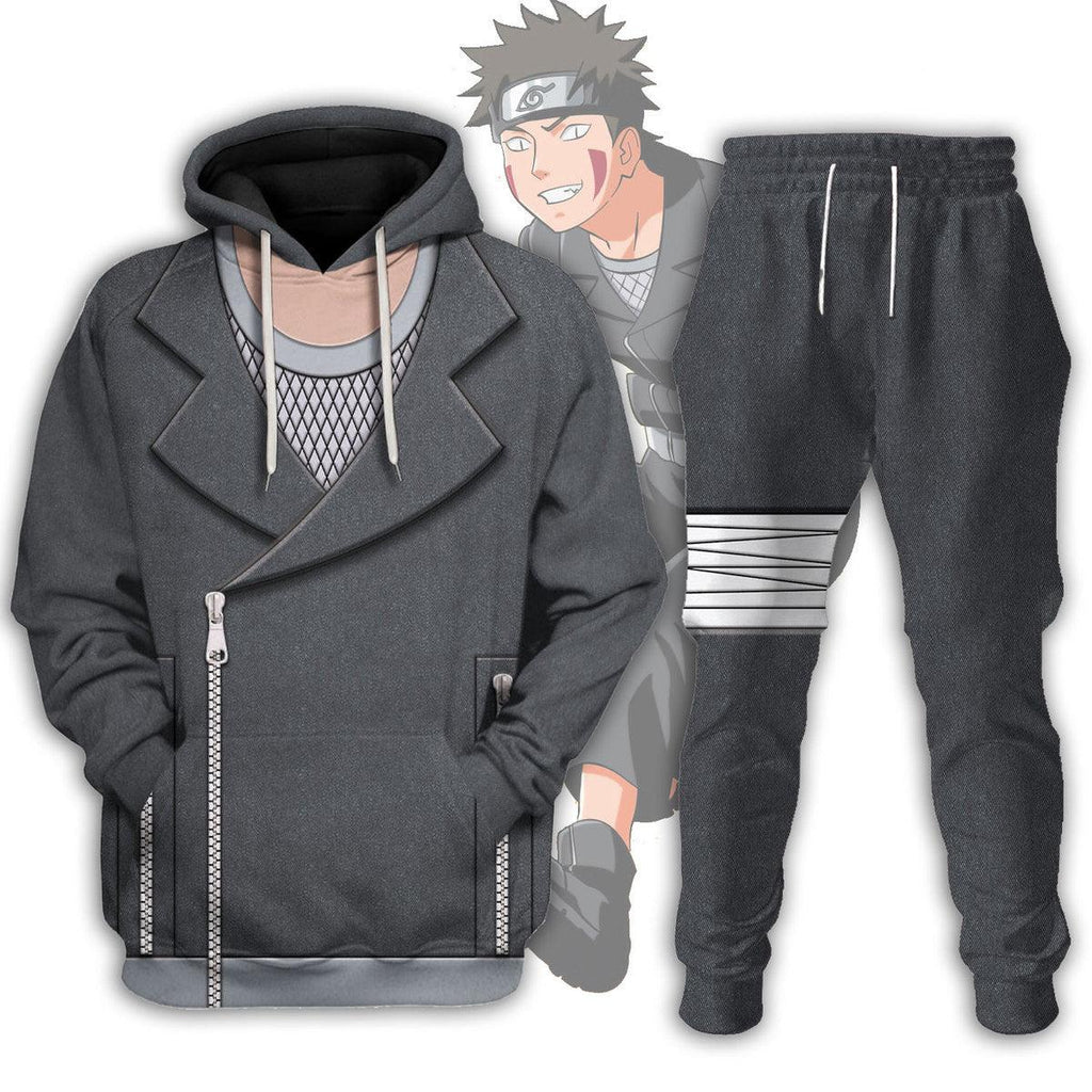 Kiba Naruto Cosplay Hoodie T-shirt Sweatpants - DucG