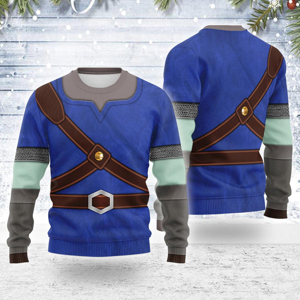 Knights of Skyloft Blue Themed Costume Unisex Christmas Wool Sweater - CustomsPig.com