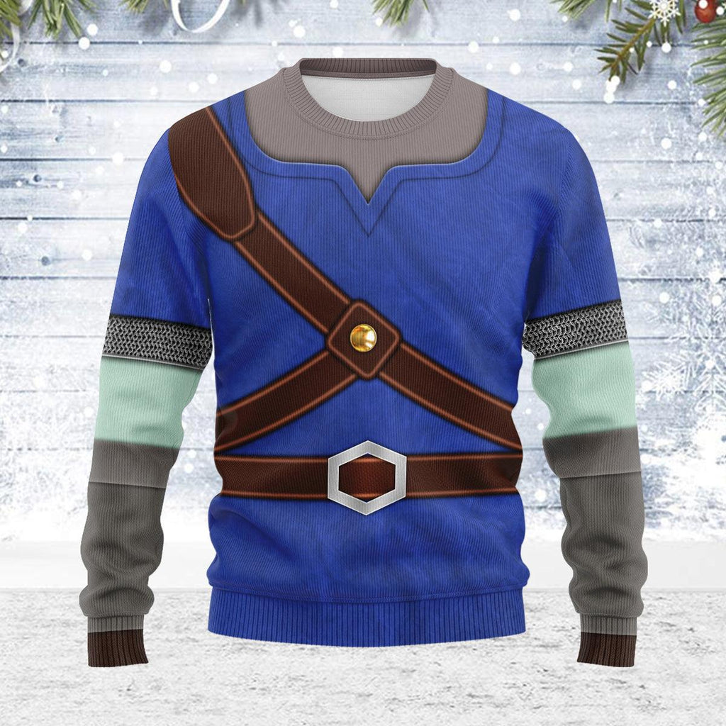 Knights of Skyloft Blue Themed Costume Unisex Christmas Wool Sweater - CustomsPig.com